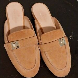 Kate spade tan slip on shoes